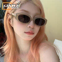 (GENTLE MOSCOT) แฟชั่นสไตล์เกาหลี Cat Eye Irregular Shades แว่นตากันแดด Hiphop ย้อนยุคสำหรับผู้หญิง