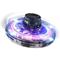 UFO โดรนบินสปินเนอร์ของเล่นมินิ Fly Orb Spinner ผู้ใหญ่ของขวัญเด็ก Flying Spinner Boomerang Mini UFO Drone Fly Orb Fidget ของเล่นแสง