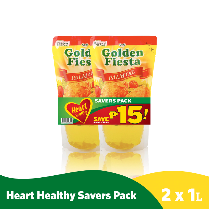 UFC Golden Fiesta Cooking Oil Palm Oil Heart Healthy Savers Pack 1L x 2