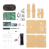 FM Radio Kit DIY Soldering Project Adjustable Wireless Receiver LCD Display FM Digital Radio Module DIY Kits for Leaning