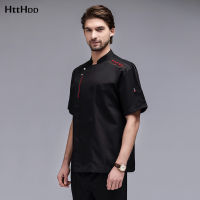 Chef Jacket Restaurant Catering Barber Coat for Male Ho Service Work Clothes Men Bakery Sushi Cooking Tops Shirt Breathable