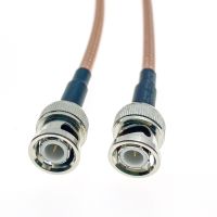 RG142 Cable Double Shielded BNC Male Plug to BNC Male Wire Terminals RF Coaxial Connector Pigtail Jumper