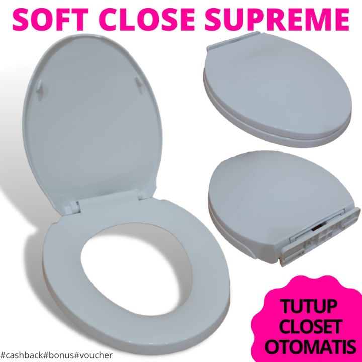 Tutup Closet Duduk Toilet Duduk Model Toto Supreme Soft Close Tebal