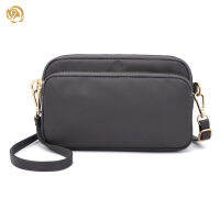 POS【Fast Delivery】ผู้หญิงกันน้ำสีทึบกระเป๋าสะพาย Crossbody ไนลอน Messenger กระเป๋าขนาดเล็กที่เรียบง่ายและทนทานผู้หญิงเดินทางทุกวันโดยใช้กระเป๋าสะพายทนทานกันน้ำไนลอนสีทึบ