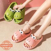 ✓✼♞ PIM Cute Cartoon Couple Slippers men and women Home Eva Soft Bottom Non-Slip Dinosaur Slippers/crocodile slippers