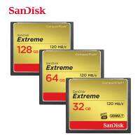 Sandisk Compactflash 32G 64G 128G เมมโมรีการ์ด CF 800X ความเร็วสูงการ์ดอุปกรณ์เก็บข้อมูลขนาดกะทัดรัด Appli กล้องดิจิตอล/กล้อง DSLR