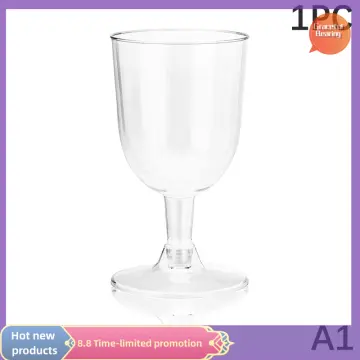 Resin Travel Wine Glasses Lightweight Detachable Cocktail Cup Fall  Resistance Shatterproof Reusable for Home Restaurants Parties