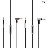 ❅✱ Niki สายเคเบิ้ลเสียงสําหรับ -Sennheiser Momentum Momentum 2.0 สายหูฟังชุบเงิน