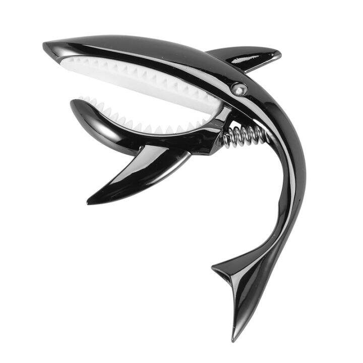 shark-guitar-capo-zinc-alloy-capo-for-acoustic-electric-classical-guitars-and-bass-ukulele-capo-with-pick