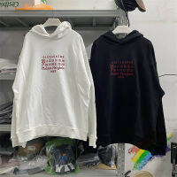 ปฏิทินเย็บปักถักร้อย MM6 Margiela Hoodie ผู้ชายผู้หญิงที่มีคุณภาพดีที่สุด Hooded Oversize เสื้อกันหนาว Pullover