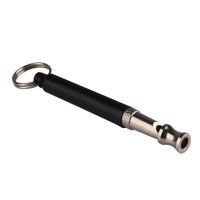 New 1pcs Black Two-tone Ultrasonic Flute Dog Whistles for Training Sound Whistle Obedience Pet Puppy Dog Whistle Survival kits