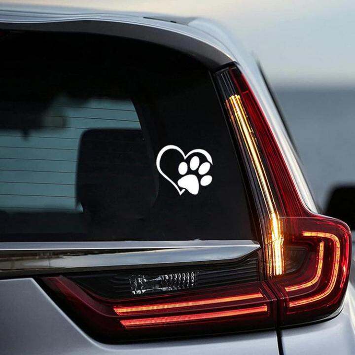 heart-decals-for-cars-waterproof-automotive-dog-paw-print-stickers-footprint-decals-for-trucks-walls-hotels-decoration-cute-love-stickers-for-restaurants-window-laptops-greater