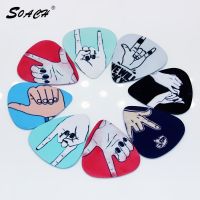 SOACH 10pcs/Lot 0.71mm thickness new pack cute cartoon guitar picks pick guitar strap Guitar Parts amp; ukulele Accessories