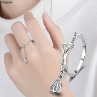 Fanqieliu 925 Silver Needle High-quality Adjustable New Trendy Jewelry Crystal Ring For Women FQL23246