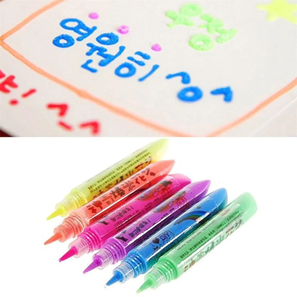 Ink Crayons Art DIY Watercolour Pencils Painting Bubble Pen