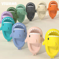 VIWANA Shark รองเท้าแตะสำหรับผู้หญิงผู้ชายขนาดใหญ่24-45 EVA Anti Slip กลางแจ้งในร่มรองเท้าแตะผู้หญิงผู้ใหญ่ Unisex แพลตฟอร์มสไลด์ผู้หญิง Shoes