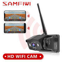 ใหม่5กรัม WiFi HD 1080จุด100เมตรไร้สายกลับกล้องรถบัสรถตู้รถบรรทุก RV รถ DVR ด้านหน้ากล้องมองหลังสำหรับ iOS และ Android ศัพท์