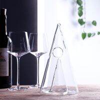 750ML Glass Pyramid Wine Decanter Handmade Glass Fall Champagne Aerator Divider Barware Banquet Decor Ornament Craft Accessories