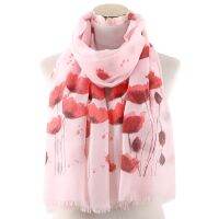 Hot sell Amazon wish ebay foreign trade new flower prints long towel age season shawl collar