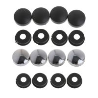 New 8 Pcs ABS Chrome License Plate Frame Screw Nut Caps+Bolt Cover Set For Car Truck Nails Screws Fasteners