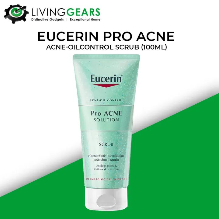 EUCERIN Pro Acne Acne Oil Control Scrub 100ml Lazada