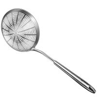 One-piece colander 304 stainless steel dumpling scoop noodle spoon filter hot pot line leak frying kitchen strainer