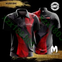 (ALL IN STOCK) TEAM WILAYAH ARMY SHOOTER CLUB IPSC Quick Dry Full Sublimation Free Custom Logo Design Summer Polo POLO shirt 259