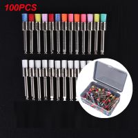 100 Pcs 0.4Cm Nylon Type Latch Flat Polishing Pophury Brushes Polishing Brush