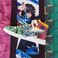 Fashion Men Sneaker Shoes Demon Slayer Kimetsu No Yaiba Tomioka Giyuu Anime Design