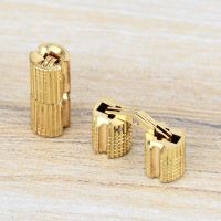 5Pc/Sets 8mm Copper Barrel Hinges Concealed Cabinet Hidden Invisible Brass Door Hinges For Furniture Hardware Gift Box Hinges Accessories