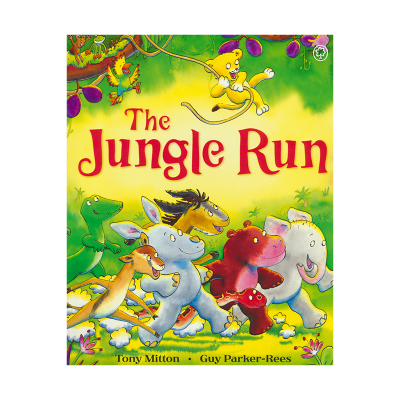 The jungle run English story picture book parent child reading English original childrens book