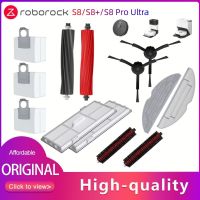 Roborock ตัวกรองด้าน S8/แปรงลูกกลิ้ง Mops ถุงหูรูดอุปกรณ์เสริมสำหรับ Roborock S8 Pro S8พิเศษ + อะไหล่เครื่องดูดฝุ่น