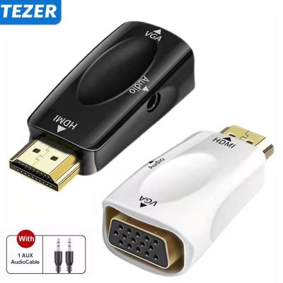 ✢△ HDMI-compatible to VGA Cable Converter HD 1080P Male to Female Adapter 3.5mm Jack Audio for TV Box PC Laptop Display Projector