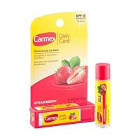 ลิปบาล์ม Carmex Strawberry Click Stick พร้อม SPF 15 - ให้ความชุ่มชื้นยาวนานสำหรับริมฝีปากแห้ง