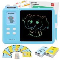Talking Flash Cards with LCD Writing Speech Therapy Learning Education Toys Colorful Doodle Board Drawing Pad for Kids Toddlers Flash Cards Flash Card