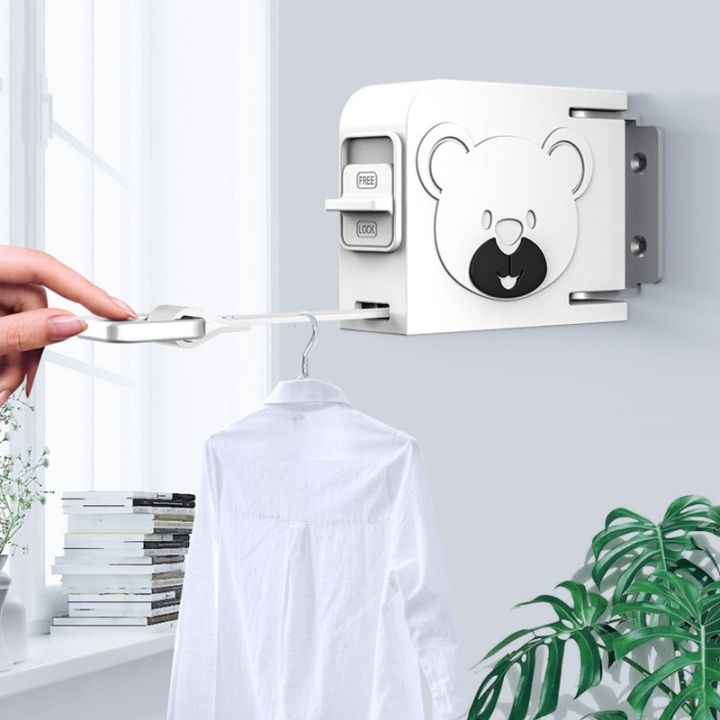 hot-invisible-rotation-indoor-hole-free-telescopic-clothesline-socks-outdoor-balcony-coat-hanger