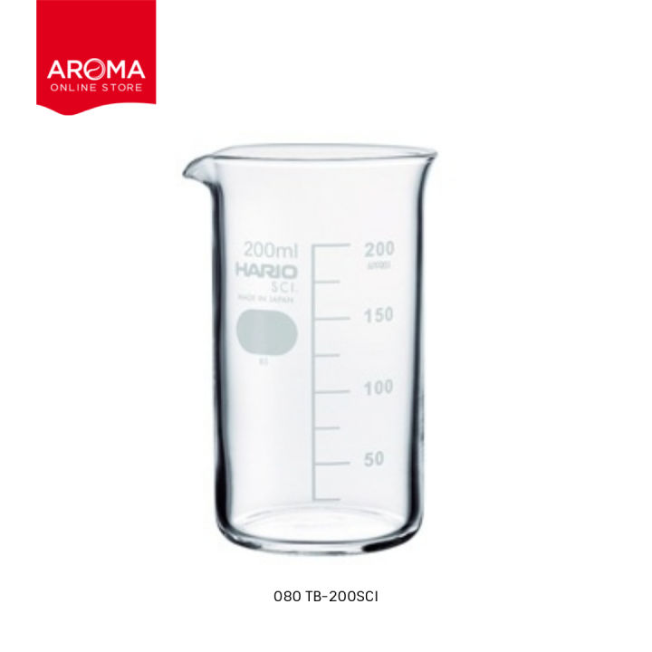 hario-บีกเกอร์แก้ว-ถ้วยตวงแก้ว-tall-beaker-200-300-500-ml-with-measurements-080-081-082