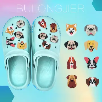 DIY Cute Croc Charms Designer Fashion Brand Cartoon Balloon Dog Shoes Charms  for Crocs Hot Sale