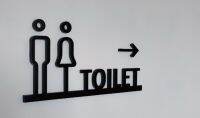 【LZ】◐♨  Bathroom Toilet Door Acrylic Sign for Men Women Toilet Wall Sticker Custom WC house number