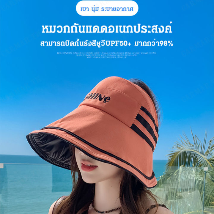 carmar-หมวกกันแดดสไตล์-sunshine-สำหรับผู้หญิงในฤดูใบไม้ผลิ-มีขนาดใหญ่ปกป้องกันแสงแดดอย่างมีประสิทธิภาพ