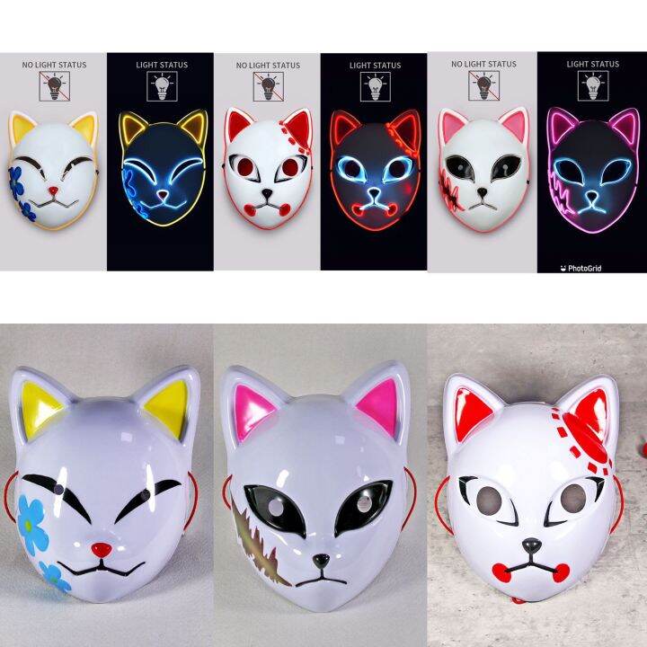 Topeng LED Kimetsu No Yaiba Anime Manga Demon Slayer | Lazada Indonesia