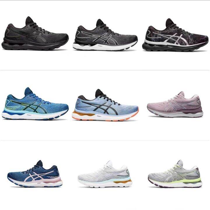 2023-asics-รองเท้าวิ่ง-nimbus24รองเท้าวิ่งผู้ชายและผู้หญิง-n24รองเท้ากีฬาวิ่งจ็อกกิ้งน้ำขึ้นน้ำลงดูดซับระบายอากาศช็อครองเท้าวิ่งน้ำหนักเบาพิเศษ