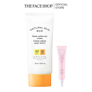 Combo Kem Chống Nắng THE FACE SHOP 80Ml+Tinh Chất Dưỡng Ẩm Phục Hồi