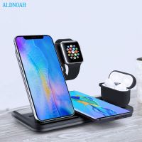 ♈ 15W Fast Wireless Charger 4 in 1 Charging Dock Station For iPhone 12 11 Pro XS MAX XR X 8 Apple Watch SE 6 5 4 3 AirPods Pro