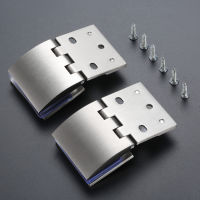 2 Pcs Zinc Alloy Glass Door Hinges Fit Glass Thickness 5-8mm 8-10mm for Display Cabinet Showcase Furniture Fittings