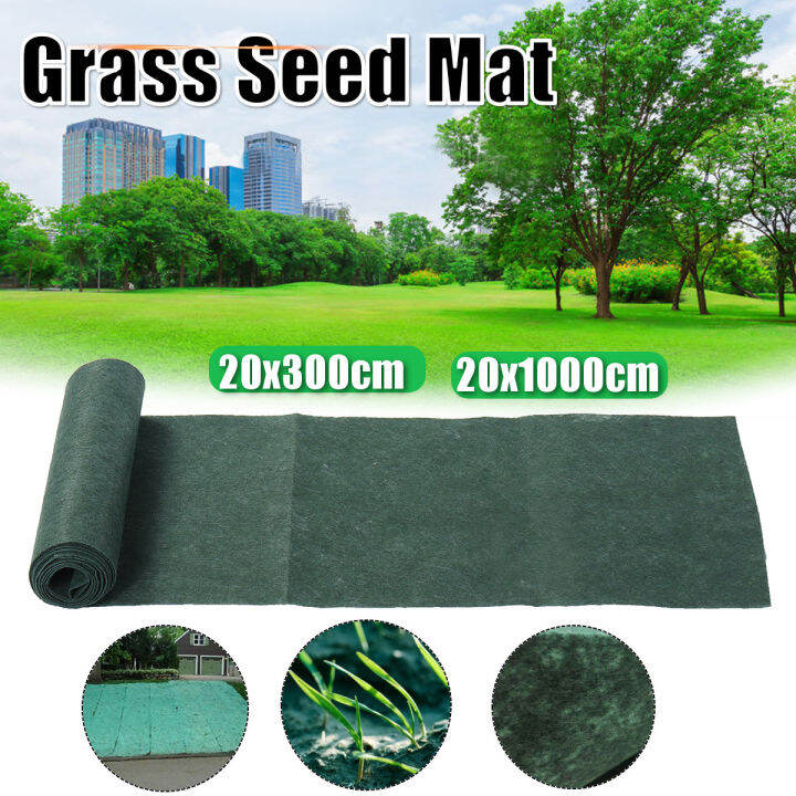 20×1000cm Biodegradable Grass Seed Mat Grass Seed Starter Carpet Roll