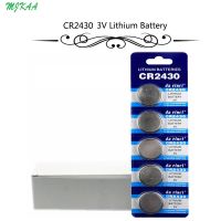 100Pcs=20Card CR2430 Button Batteries DL2430 BR2430 KL2430 Cell Coin Lithium Battery 3V CR 2430 For Watch Electronic Toy Remote Batteries