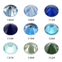 100PCSSet Mixed Color 0.9~3.0mm Round Brilliant Cut 5A Synthetic Spinel Stone For Jewelry Size Free Shipping