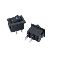 10 Pcs Small Boat Rocker Switch 2pin ON-OFF 3A 250V 6A 125V AC 10*15mm Power Switch I/O SPST Snap Small Rocker Switch