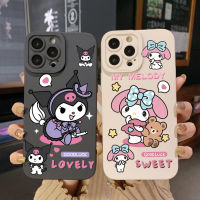 เคสสำหรับ Infinix Note 12 G96 12i ขายดี10S 11S 10i สมาร์ท6 HD X657B X6511 X6512น่ารัก Kuromi ฝาครอบขอบสี่เหลี่ยมป้องกันเลนส์เต็ม